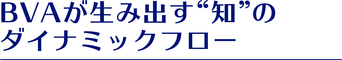 BVAが生み出す“知”のダイナミックフロー